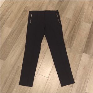 Navy Zara Trousers with Zip Pockets